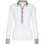 Seidensticker Bluse mørkebeige / pastelrød / sort / hvid
