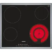 Siemens iQ300 ET645FFN1E, Sort, Indbygget, 60 cm, Keramisk, 4 zone(s), 4 zone(s)