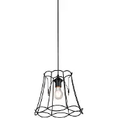 QAZQA Retro pendellampe sort 30 cm - Granny Frame