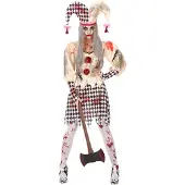 Atosa Blodigt Harlekin-kostume