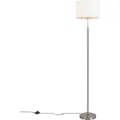 QAZQA Moderne gulvlampe hvid rund - VT 1