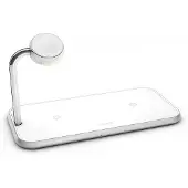 ZENS Triple Lader Qi Trådløs til Apple Watch Lader Hvid
