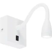 QAZQA Moderne fleksibel væglampe hvid LED - Flex