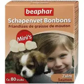 Beaphar fårefedt med laks mini bonbons til hunde