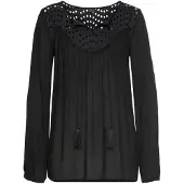 LASCANA Bluse sort