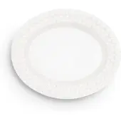 Mateus Bubbles oval tallerken – 20 cm Hvid