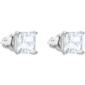 Swarovski Øreringe 'Stilla' sølv / transparent