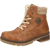 Rieker Snørestøvletter beige-meleret / karamel / mørkebrun