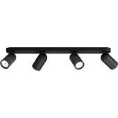 Philips myLiving - Væg/loft-spotlys - 4 åbninger - GU10 - sort