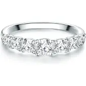 Trilani Ring sølv / transparent