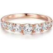 Trilani Ring rosa guld / transparent