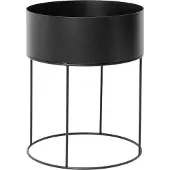 Ferm Living plant box rund sort