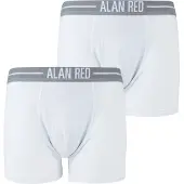 Alan red boxershorts hvid 2-pak Hvid åle