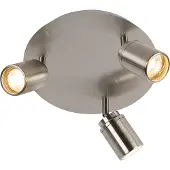 QAZQA Moderne badeværelsesspotlight stål 3-lys IP44 - Ducha