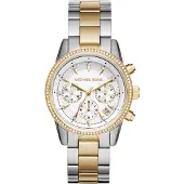 Michael Kors Dameur MK6474 Ritz Hvid/Guldtonet stål Ø37 mm