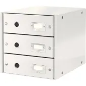Leitz Skuffekabinet A4 Click&Store med 3 skuffer hvid
