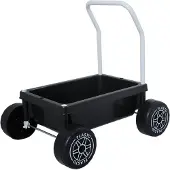 Plasto Baby walker, silent wheels. Black