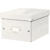Leitz Click & Store WOW Small opbevaringsboks, 84% recirkuleret karton Hvid