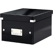 Leitz Click & Store WOW Small opbevaringsboks, 84% recirkuleret karton Sort