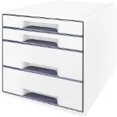 Leitz Skuffekabinet Desk Cube WOW 4-skuffer Hvid
