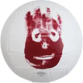 Wilson Cast Away, 18-panel ball, Rød, Hvid, Læder, Udendørs, Billede, Official