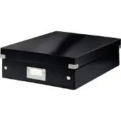 Leitz Click & Store WOW Medium organiseringsboks, 85% recirkuleret karton Sort