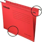 Esselte Hængemappe Classic std A4 rød/25