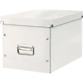 Leitz Click & Store WOW Cube stor opbevaringsboks, 80% recirkuleret karton Hvid
