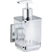 Wenko QUADRO muilo dozatorius, Vacuum-Loc nerūdijantis plienas - 340 ml,