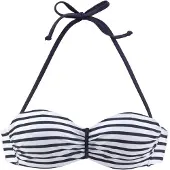 Venice beach Bikinioverdel navy / hvid