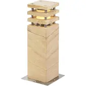 QAZQA Moderne udendørs gulvlampe sandsten 40 cm - Grumpy