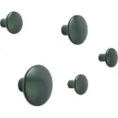 Muuto The Dots knager - metal 5 stk Dark green