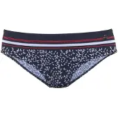 LASCANA Bikinitrusse 'Minimal' navy / rød / hvid