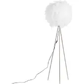 QAZQA Romantisk gulvlampe hvid - Feather