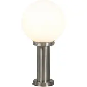 QAZQA Moderne udendørs lampestolpe stål rustfrit stål 50 cm - Sfera
