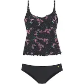 LASCANA Tankini pink / sort