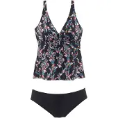 Petite fleur Tankini blandingsfarvet / sort