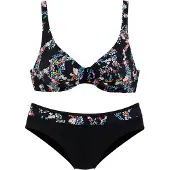 Petite fleur Bikini blandingsfarvet / sort