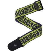 D'Addario Daddario Grateful Dead Woven Guitar Strap Dancing Bears Yellownavy (50GD02)
