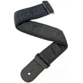 Daddario 50B01 Woven Guitar Strap Black Satin