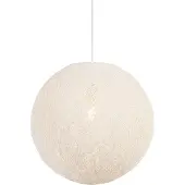 QAZQA Rustik pendellampe hvid 45 cm - Corda