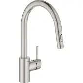 GROHE Concetto etgr køk bruser - etgr køkkenbat, højt udløb, ethul, zero, supersteel 31483DC2