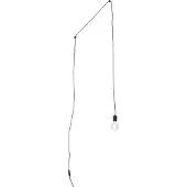 QAZQA Design pendellampe sort med stik - Cavalux