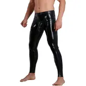 Late X Latex Leggings med Penishylster