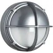 Louis Poulsen Skotlampe LED 3000K, V2, halvafskærmet, klar, alufarvet