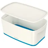 Leitz Opbevaringsboks MyBox WOW Small med låg Blå - (4 stk.)