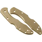 Flytanium Delica Handle Scales Brass