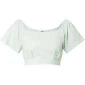 NA-KD Shirts pastelgrøn / hvid