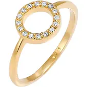 Elli Ring 'Geo' guld / transparent
