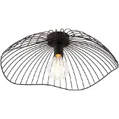 QAZQA Design loftslampe sort 50 cm - Pua